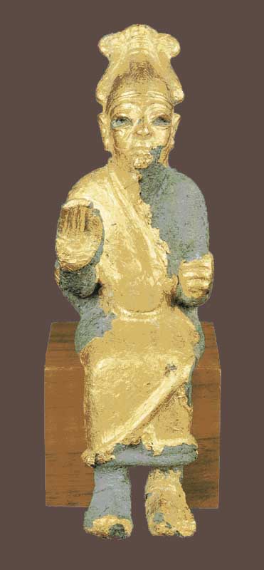 Gilded statuette of El from Ugarit